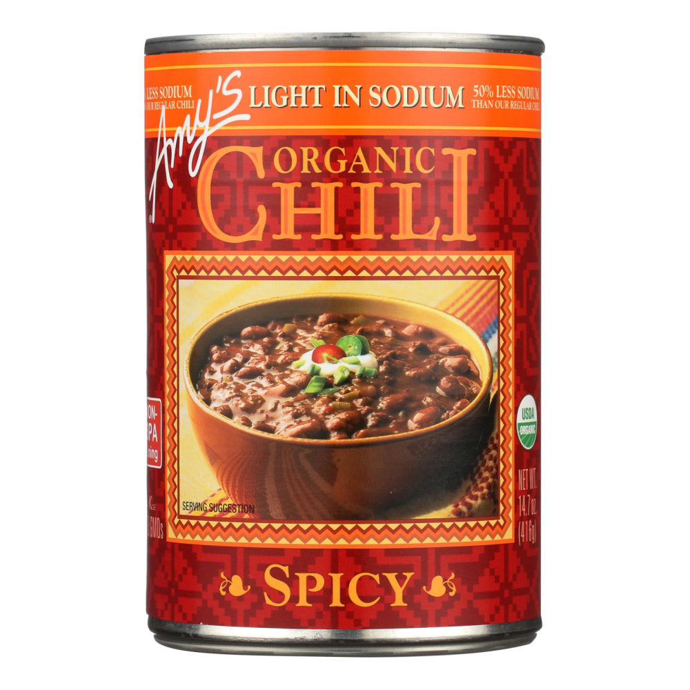 Amy's, Organic Light Sodium Spicy Chili, 14.7 Oz