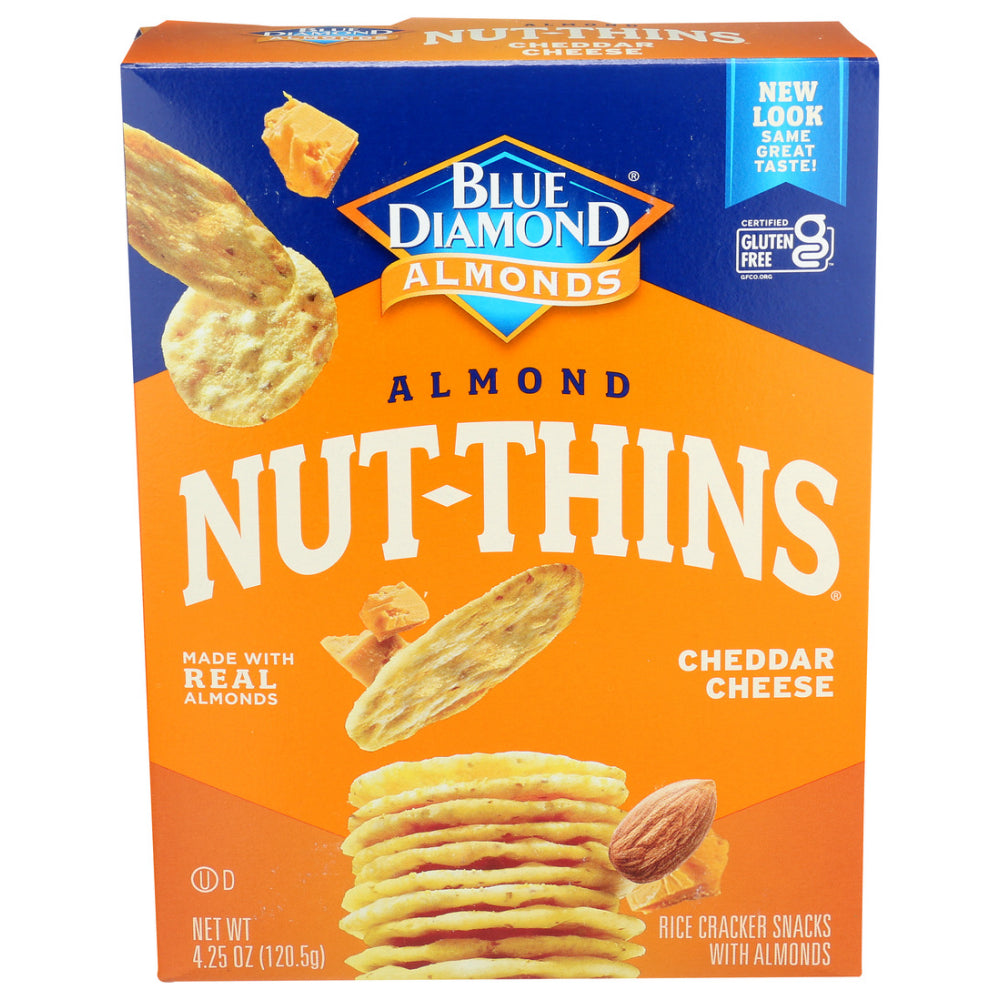 Blue Diamond, Almond Nut Thins, Cheddar Cheese, 4.25 Oz