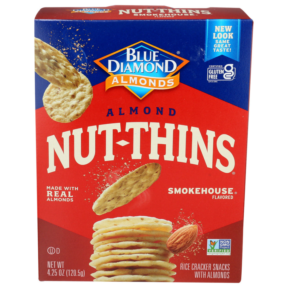 Blue Diamond, Almond Nut Thins, Smokehouse, 4.25 Oz