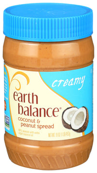 Earth Balance, Creamy Coconut And Peanut Spread, 16 Oz