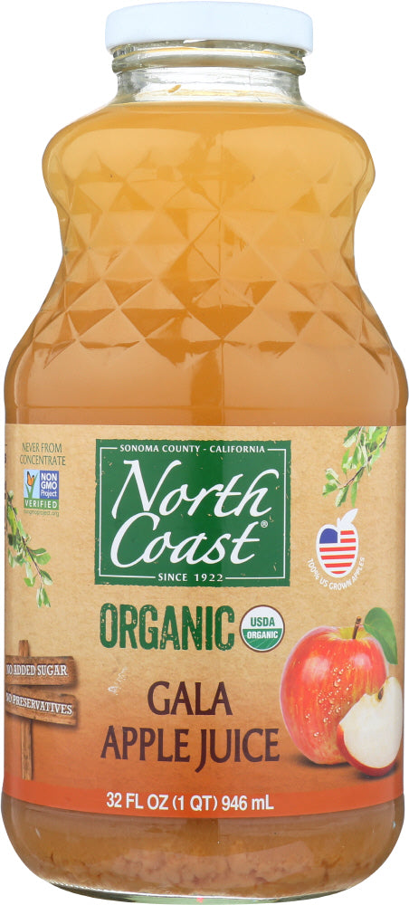 North Coast, Organic Gala Apple Juice, 32 Fl Oz