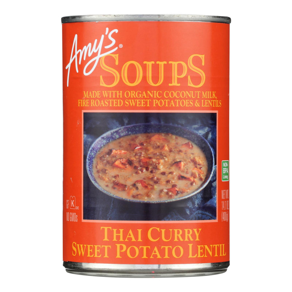 Amy's, Thai Curry Sweet Potato Lentil Soup, 14.1 Oz