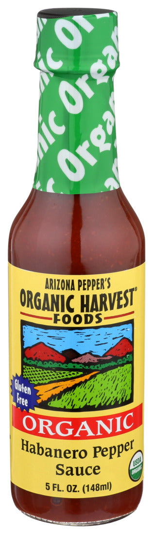 Organic Harvest, Organic Pepper Sauce, Habanero, 5 Oz