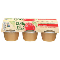 Santa Cruz Organic, Organic Apple Sauce Cups, Pack of 6/4 Oz