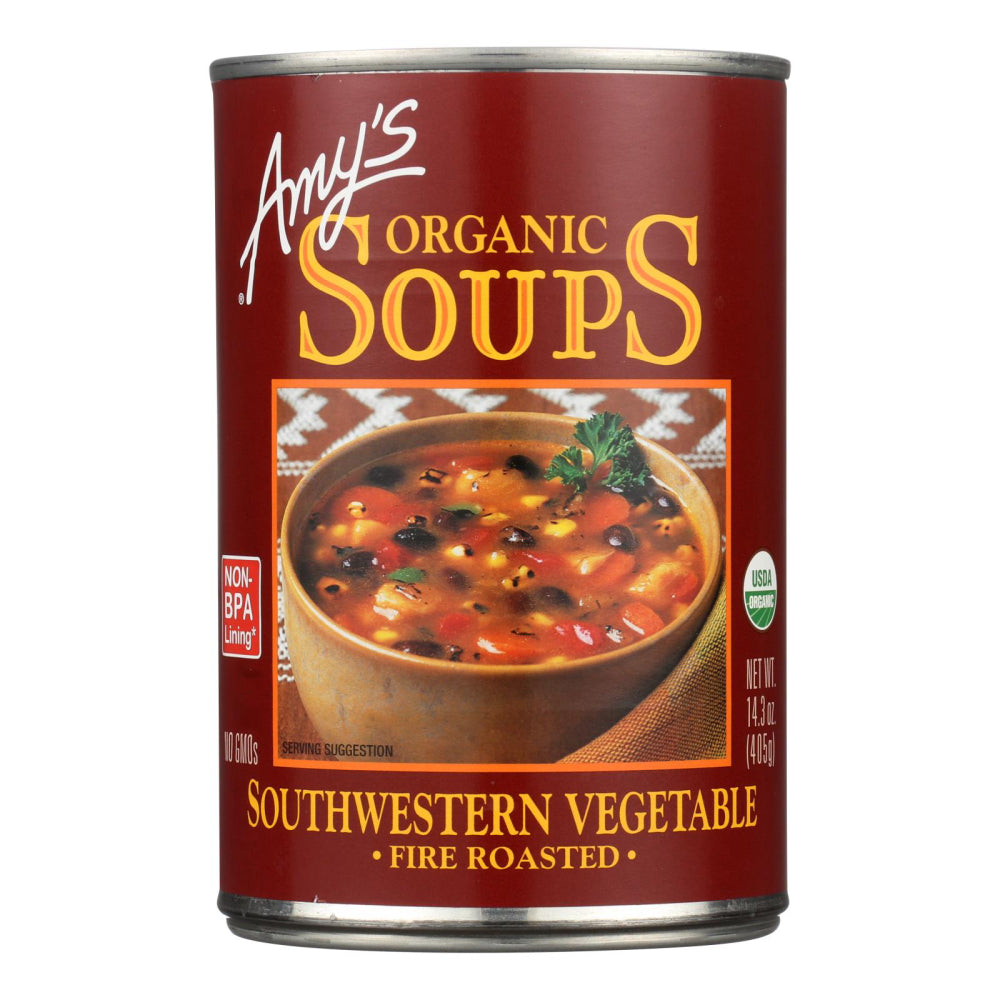 Amy's, Organic Fire Roasted Southwestern Vegetable Soup, 14.3 Oz