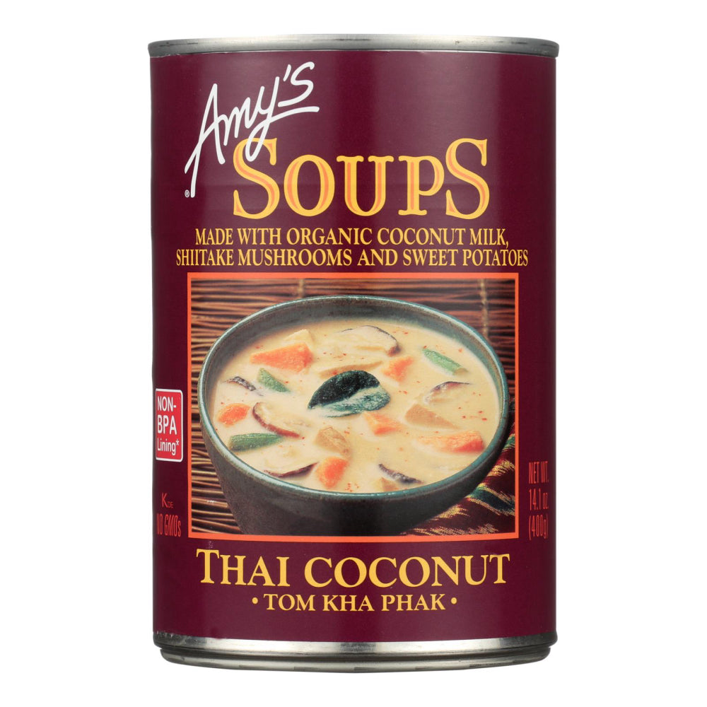 Amy's, Thai Coconut Tom Kha Phak Soup, 14.1 Oz