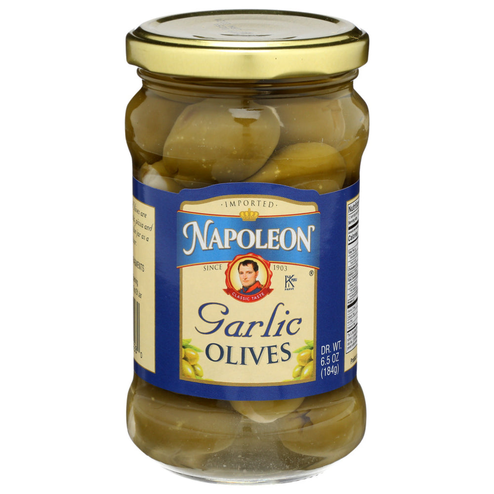 Napoleon Co., Garlic Olives, 6.5 Oz