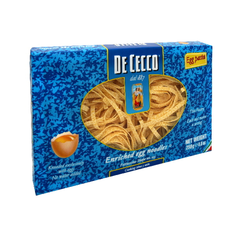 De Cecco, Enriched Egg Noodle Fettuccine Shape No.103  Pasta, 8.8 Oz