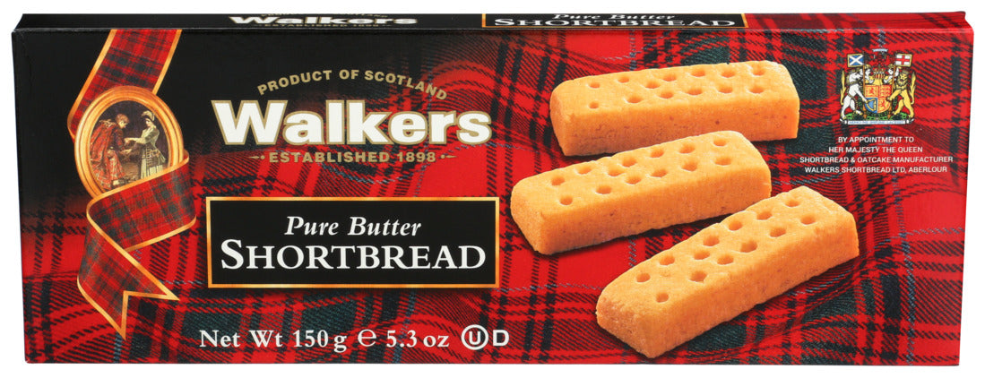 Walkers Shortbread, Pure Butter Shortbread Fingers, 5.3 Oz