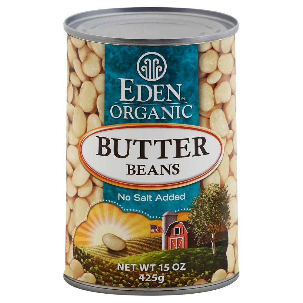 Eden Foods, Organic Butter Beans, No Salt Added, 15 Oz