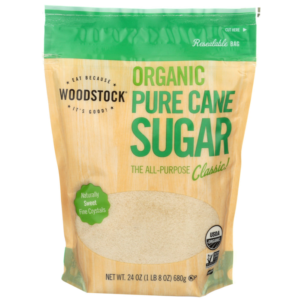 Woodstock Foods, Organic Pure Cane Sugar, 24 Oz