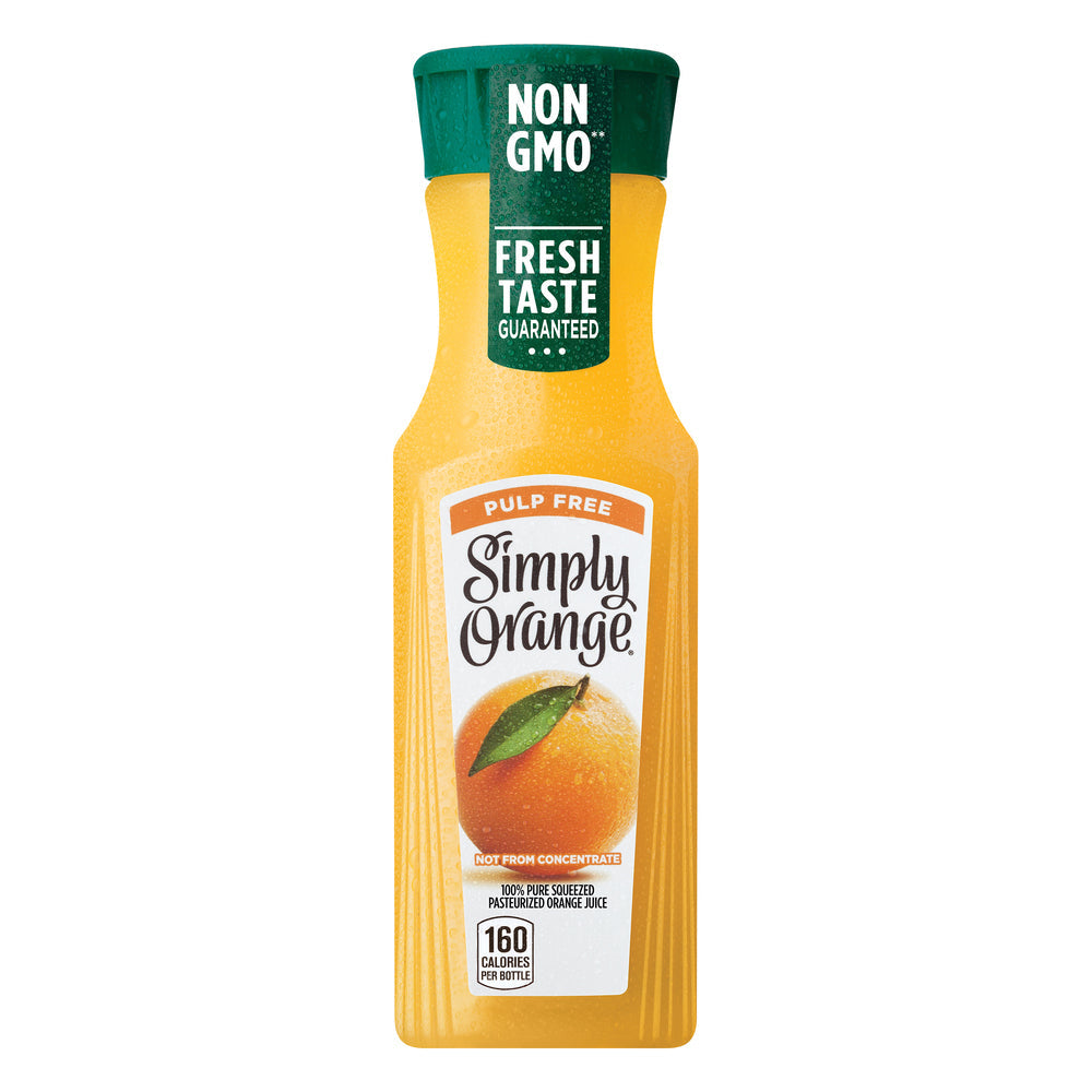 Simply Beverages, Orange Juice, Pulp Free, 11.5 Fl Oz