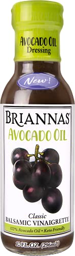 Briannas, Classic Balsamic Vinaigrette Avocado Oil Dressing, 10 Oz