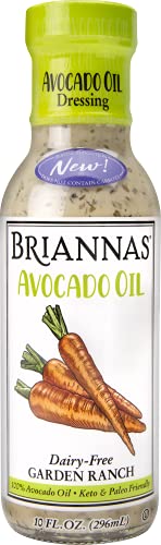 Briannas, Garden Ranch Avocado Oil Dressing, Dairy Free, 10 Oz