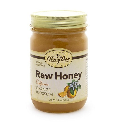 Glorybee, Raw Honey, California Orange Blossom, 18 Oz