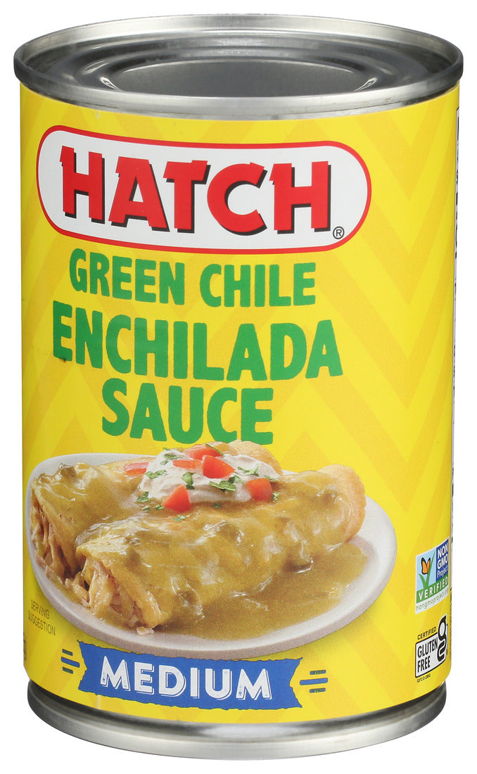 Hatch Chile, Green Chile Enchilada Sauce, Medium, 15 Oz