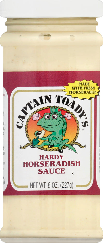 Captain Toady's, Hardy Horseradish Sauce, 8 Oz