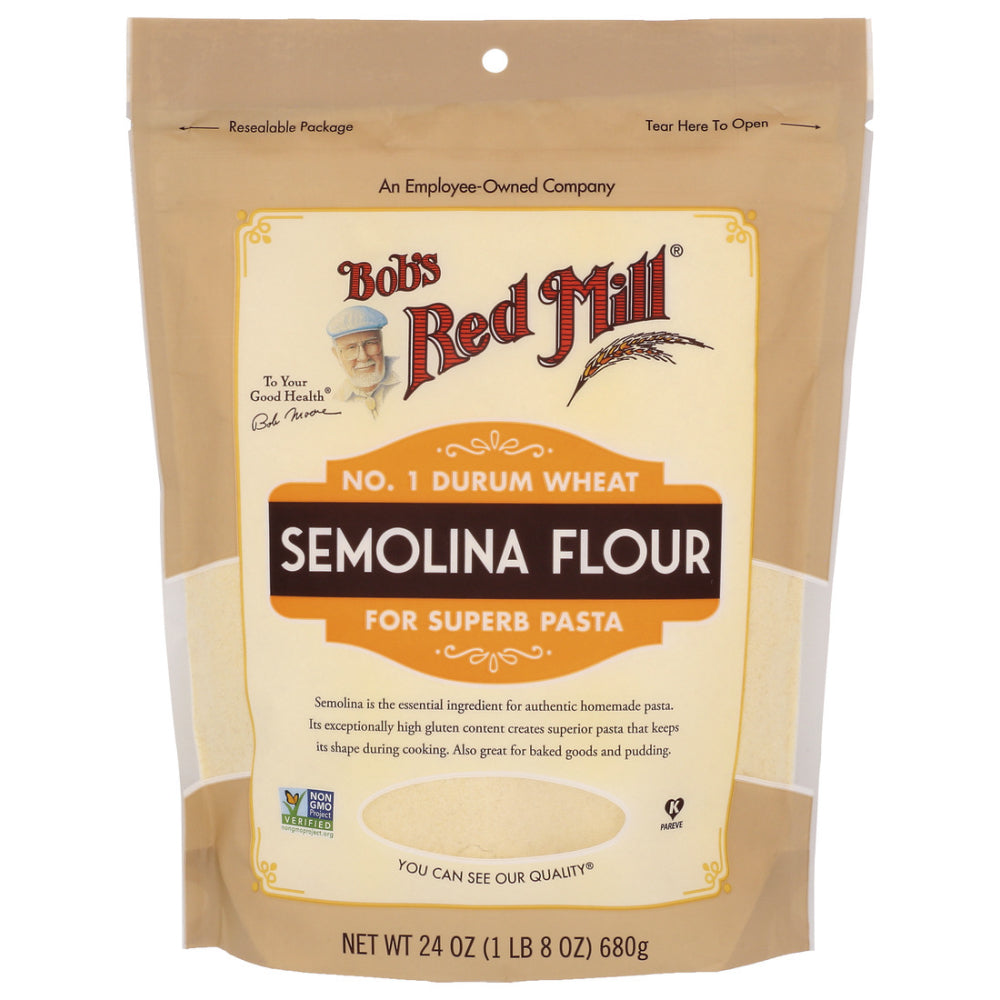 Bob's Red Mill, No.1 Durum Wheat Semolina Flour, 24 Oz