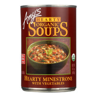 Amy's, Organic Hearty Minestrone with Vegetable Soup, 14.1 Oz