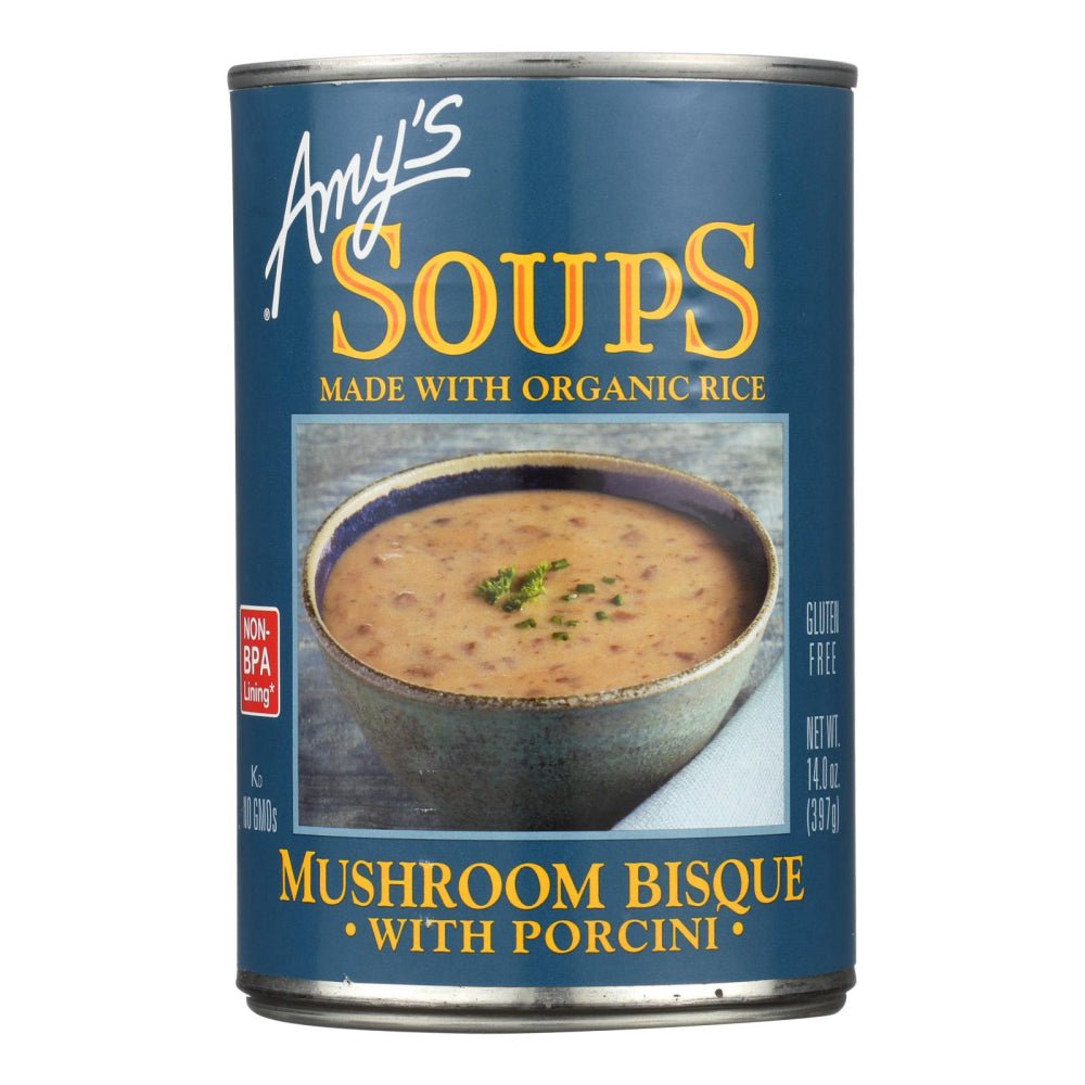 Amy's, Mushroom Bisque With Porcini And Organic Rice, 14 Oz