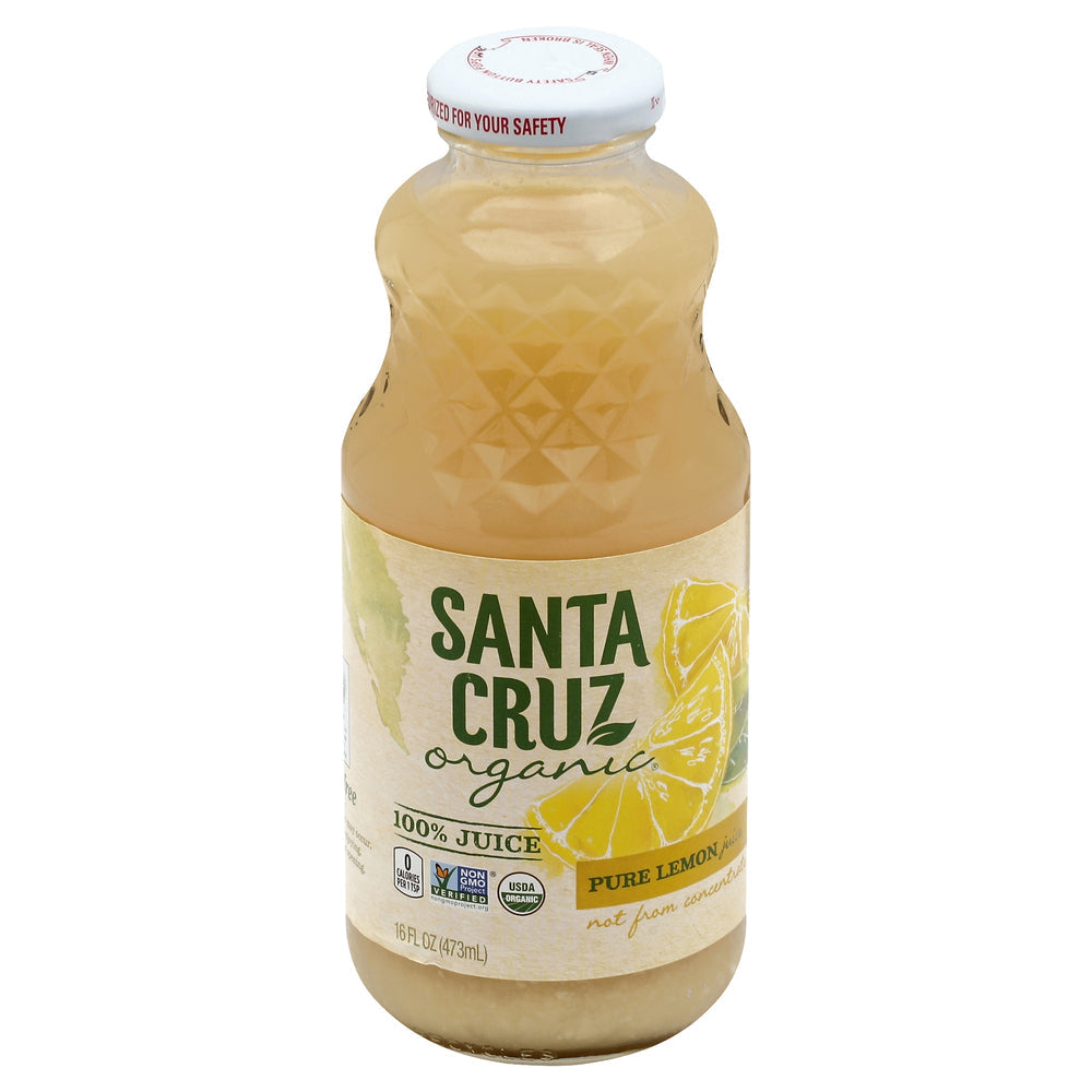 Santa Cruz Organic, Organic Pure Lemon Juice, 16 Oz