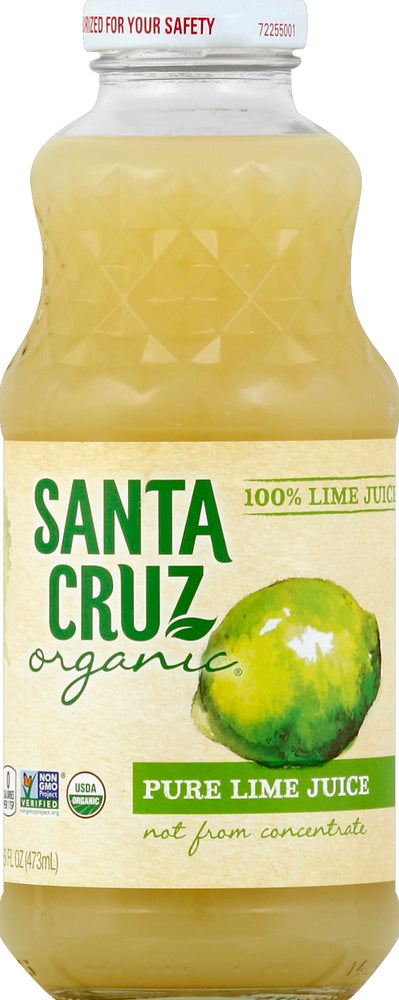 Santa Cruz Organic, Organic Pure Lime Juice, 16 Oz