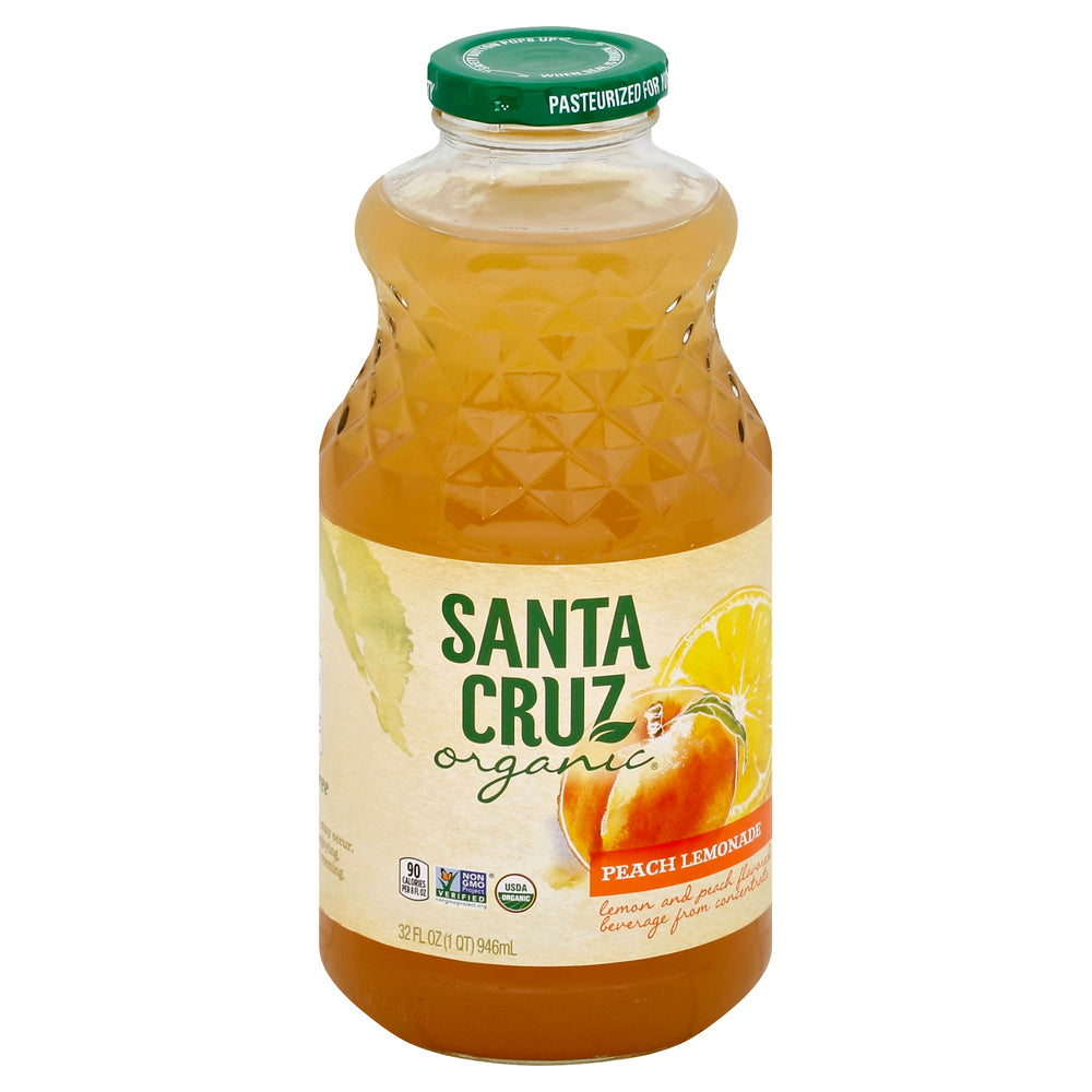 Santa Cruz Organic, Organic Peach Lemonade, 32 Fl Oz