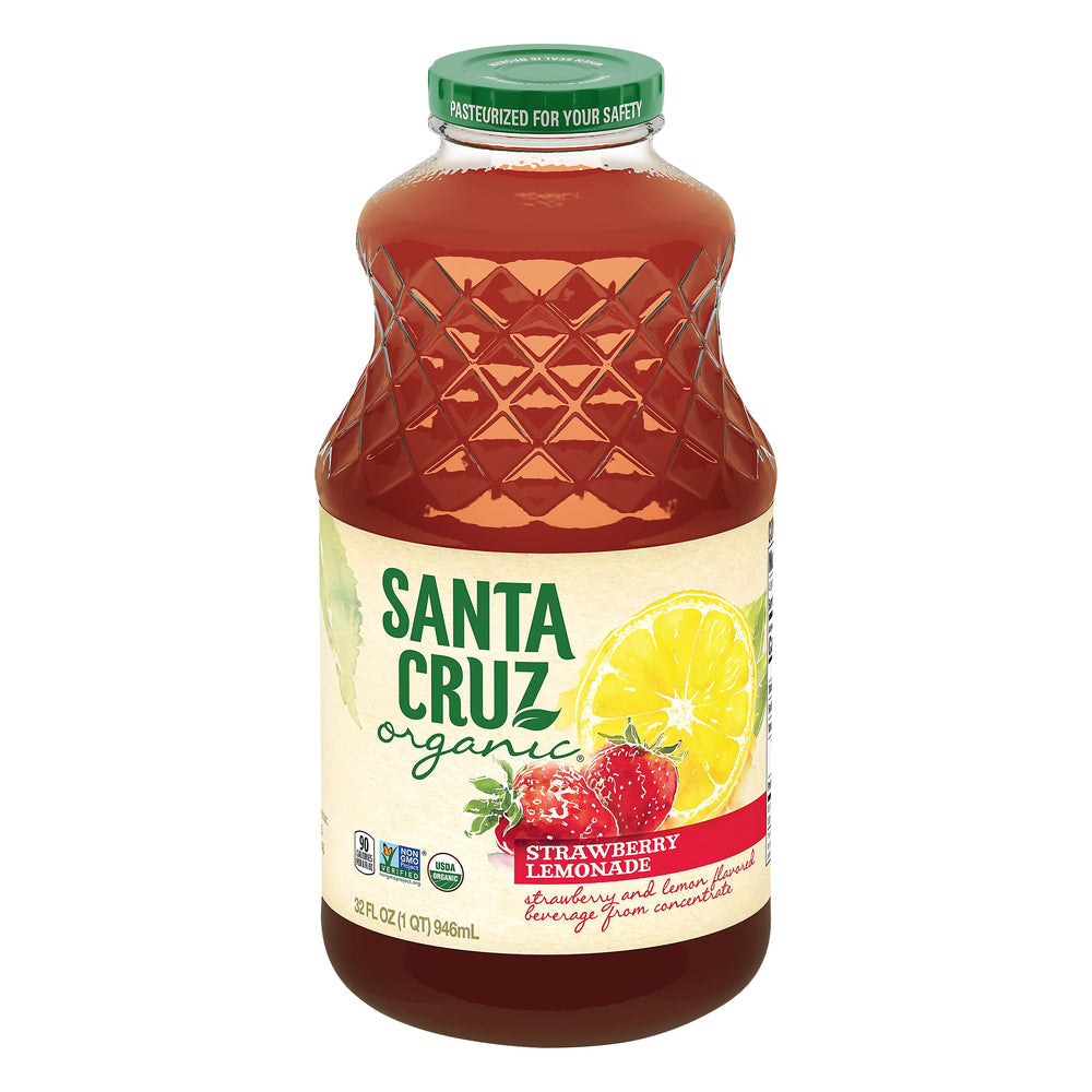 Santa Cruz Organic, Organic Strawberry Lemonade, 32 Fl Oz