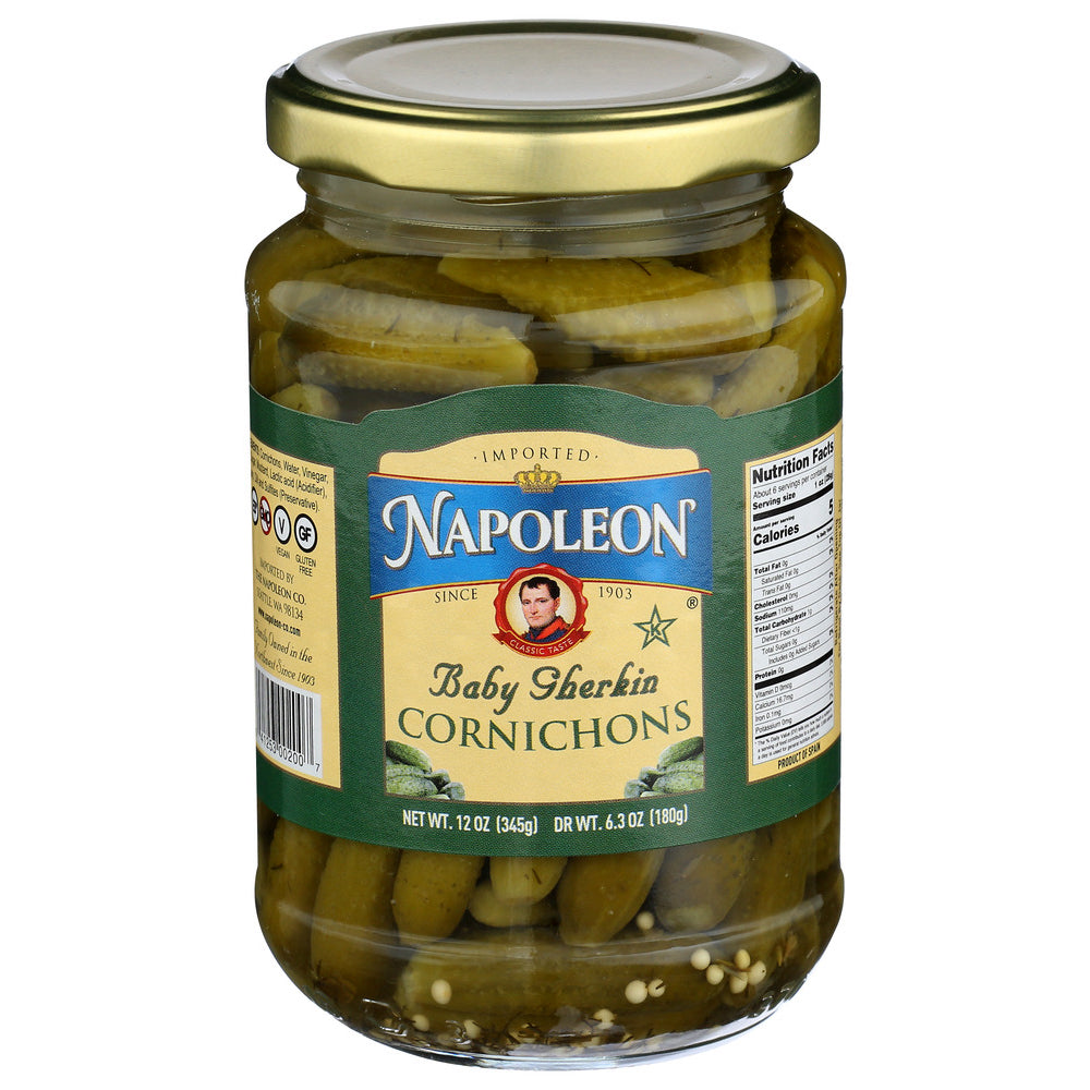 Napoleon Co., Baby Gherkin Cornichons, 12 Oz