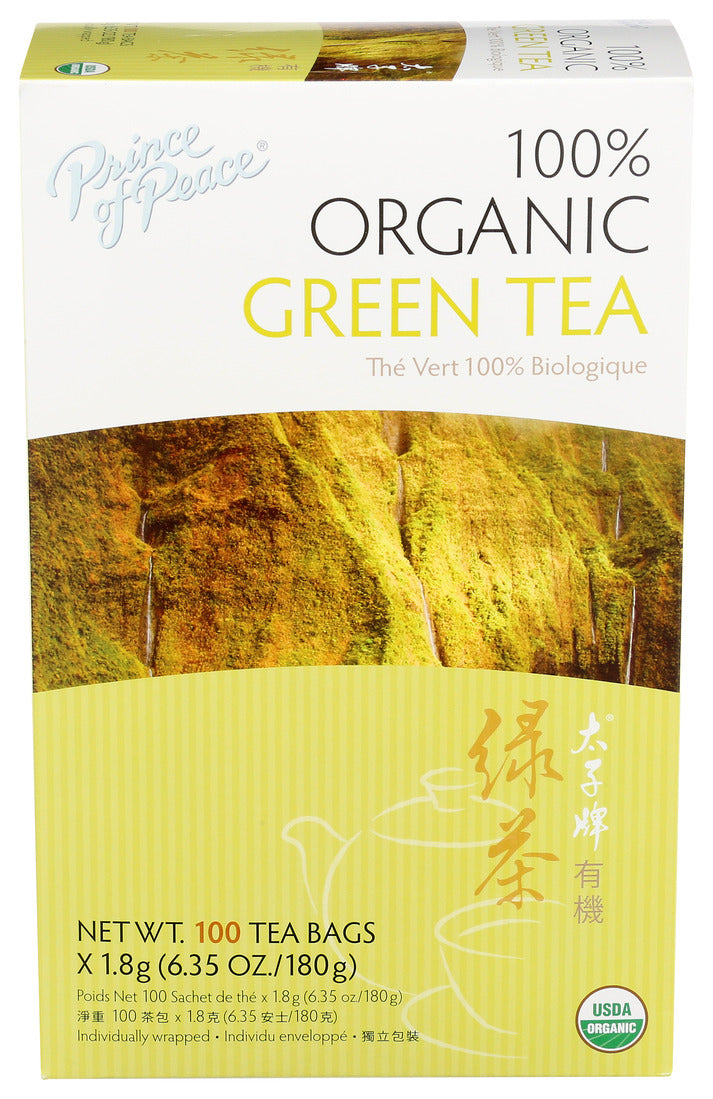 Prince Of Peace, 100% Organic Green Tea, 100 Ct