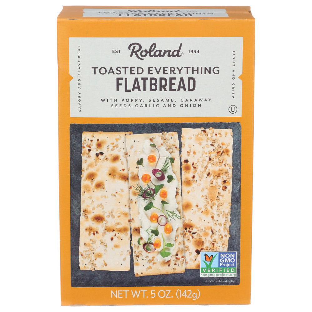 Roland, Toasted Everything Flatbread, 5 Oz