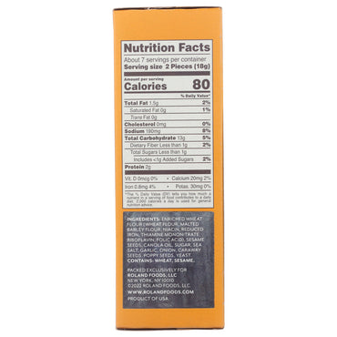 Roland, Toasted Everything Flatbread, 5 Oz