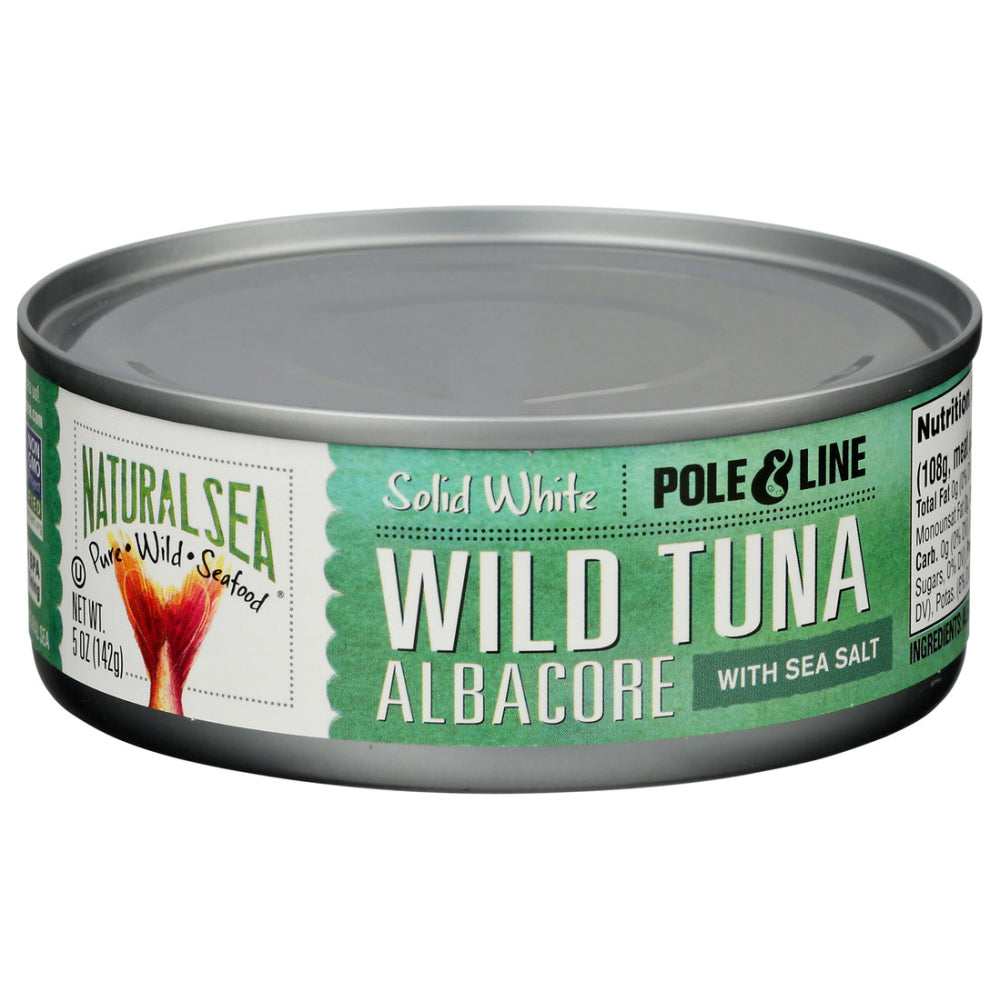 Natural Sea, Wild Albacore Tuna with Sea Salt, Solid White, 5 Oz