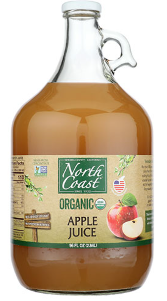 North Coast, Organic Apple Juice, 96 Oz