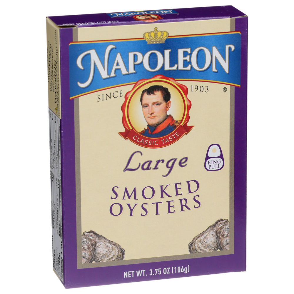 Napoleon Co., Large Smoked Oysters, 3.75 Oz