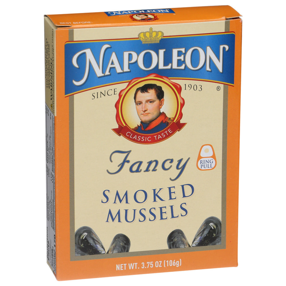 Napoleon Co., Fancy Smoked Mussels, 3.75 Oz