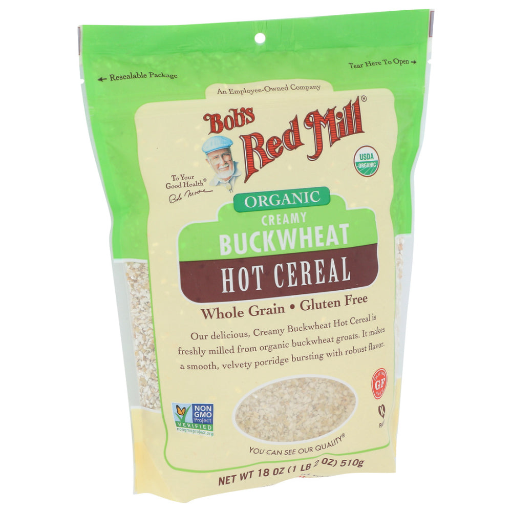 Bob's Red Mill, Organic Creamy Buckwheat Hot Cereal, 18 Oz