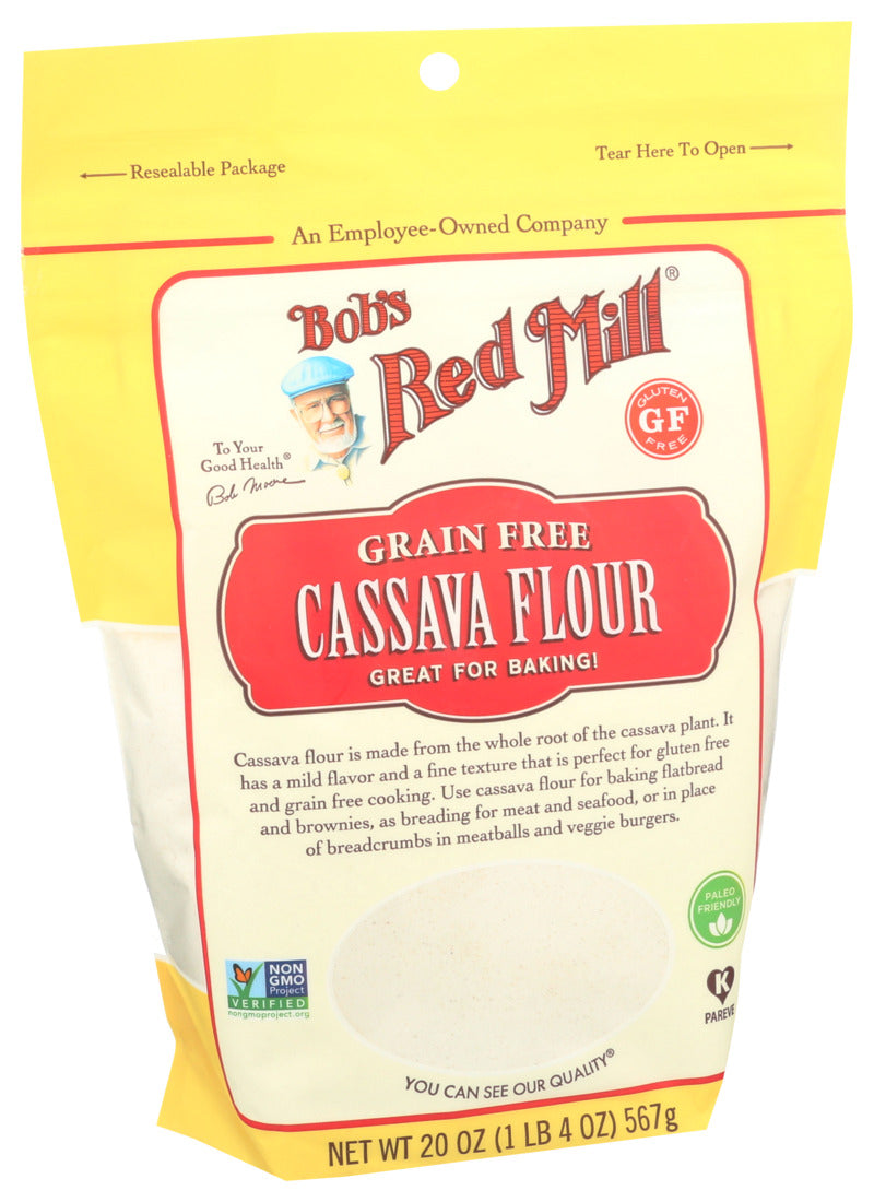 Bob's Red Mill, Grain Free Cassava Flour, 20 Oz