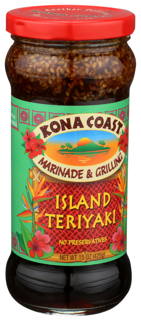 Kona Coast, Island Teriyaki Marinade And Grilling, 15 Oz