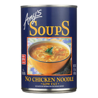 Amy's, Organic Low Fat No Chicken Nooodle Soup, 14.1 Oz