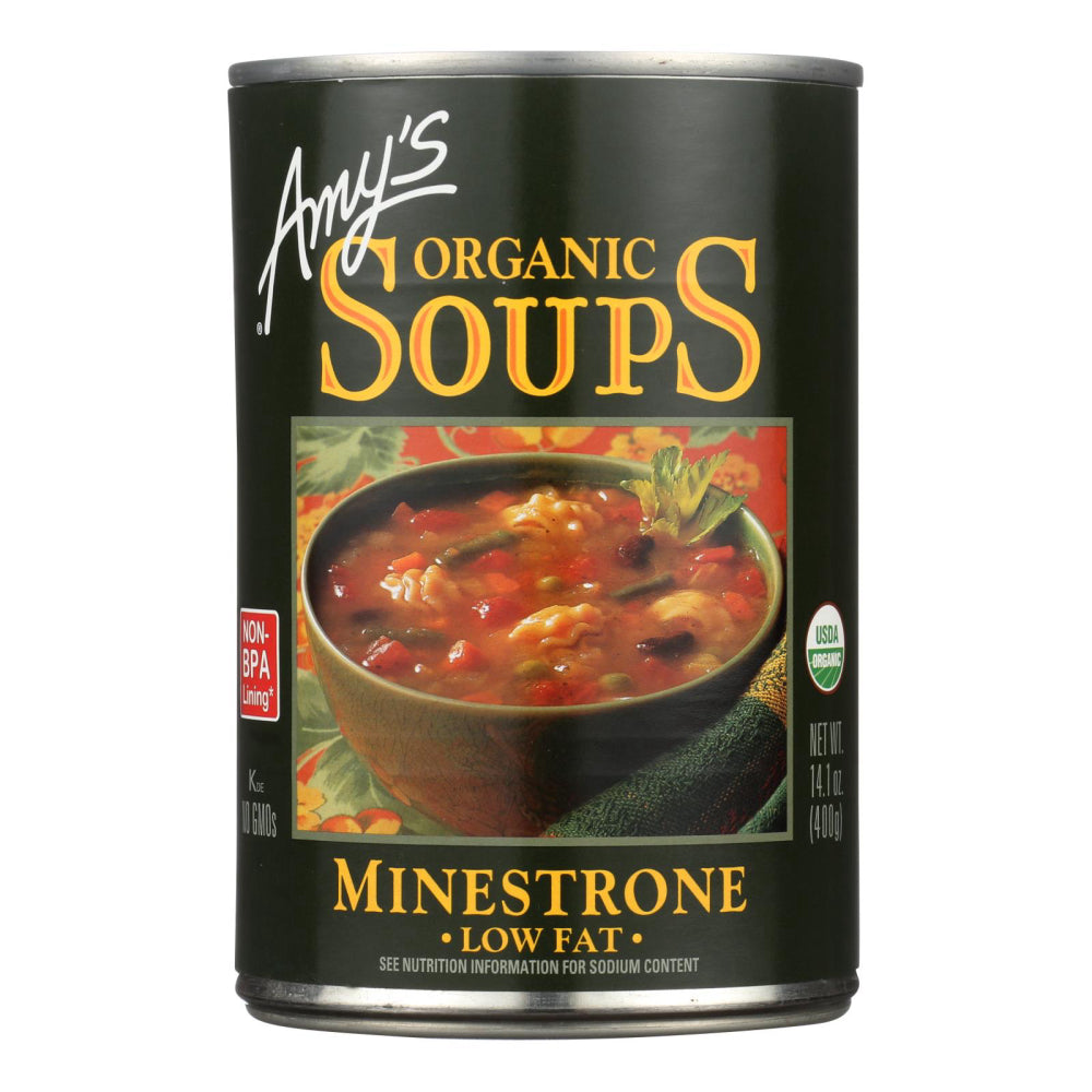 Amy's, Organic Low Fat Minestrone Soup, 14.1 Oz