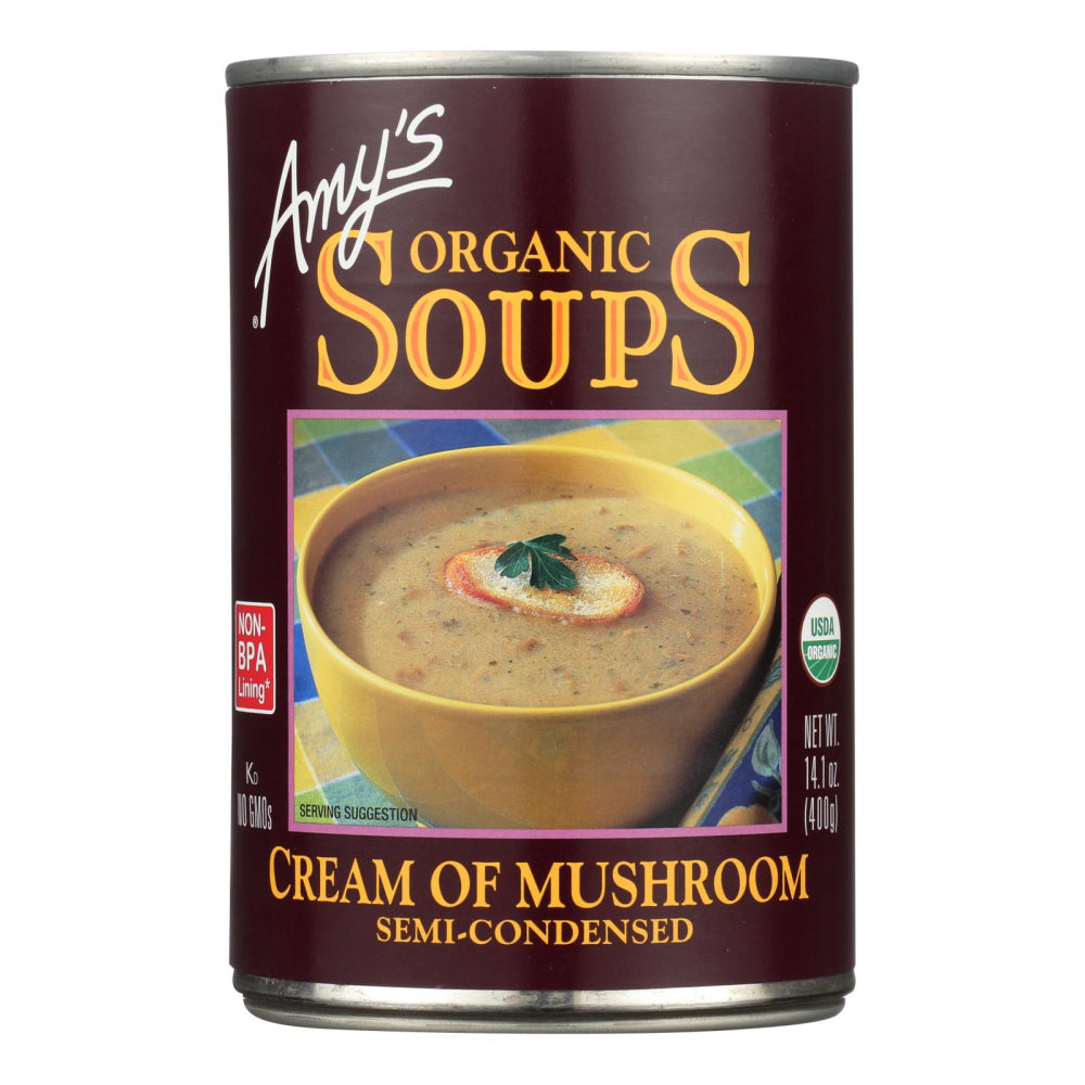 Amy's, Organic Semi-condensed Cream Of Mushroom Soup, 14.1 Oz