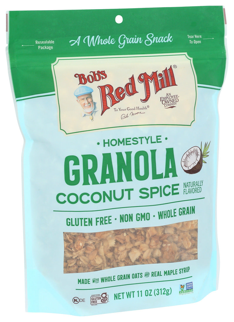 Bob's Red Mill, Homestyle Granola, Coconut Spice, 11 Oz