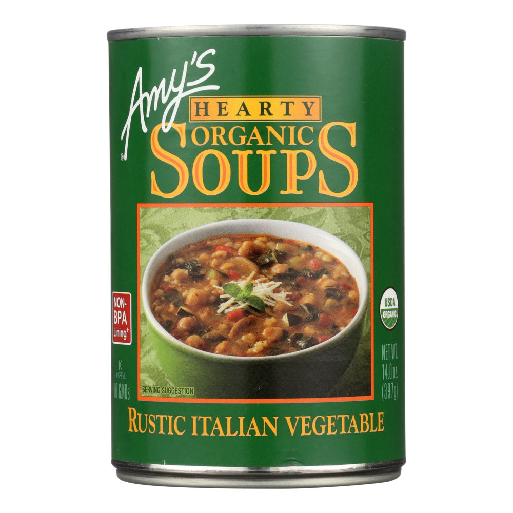 Amy's, Organic Hearty Rustic Italian Vegetable Soup, 14 Oz