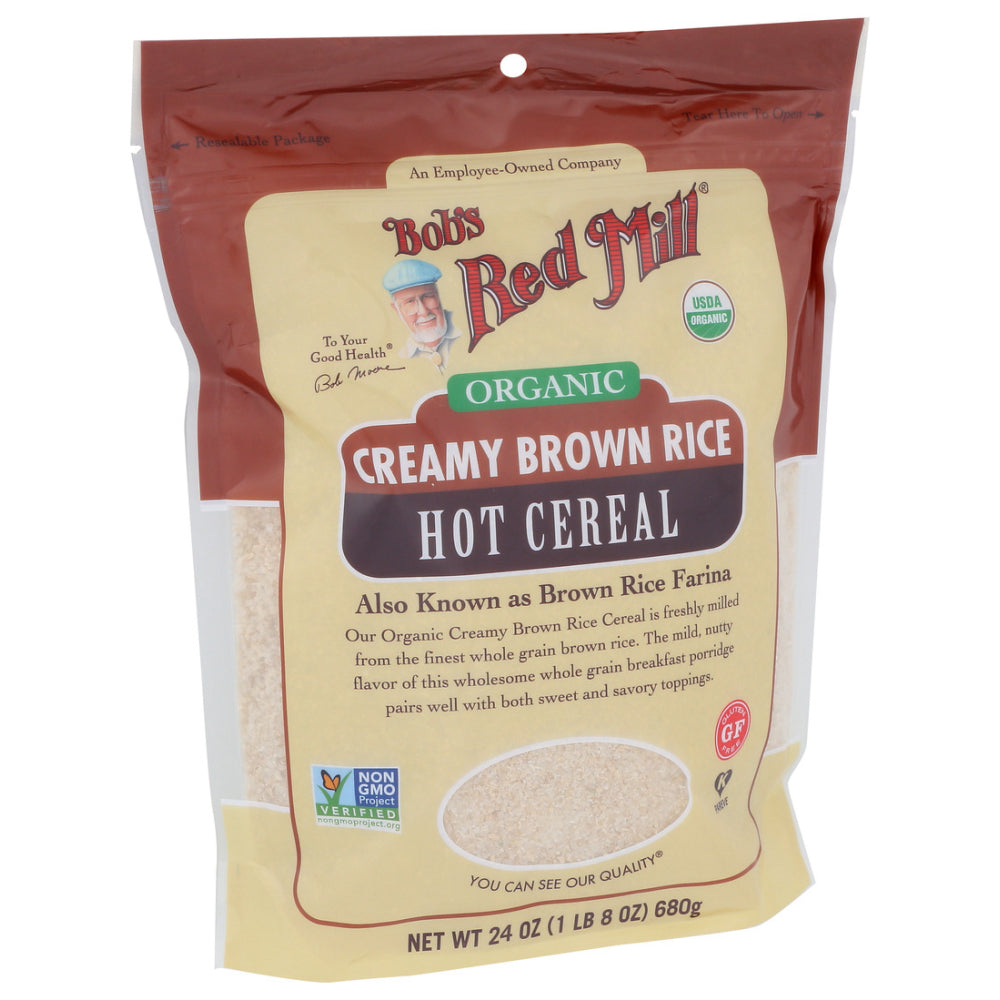 Bob's Red Mill, Organic Creamy Brown Rice Hot Cereal, 24 Oz