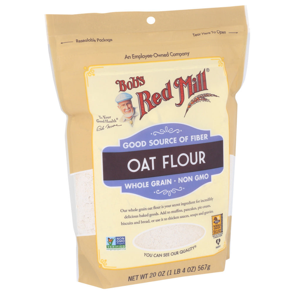 Bob's Red Mill, Oat Flour, Whole Grain, 20 Oz