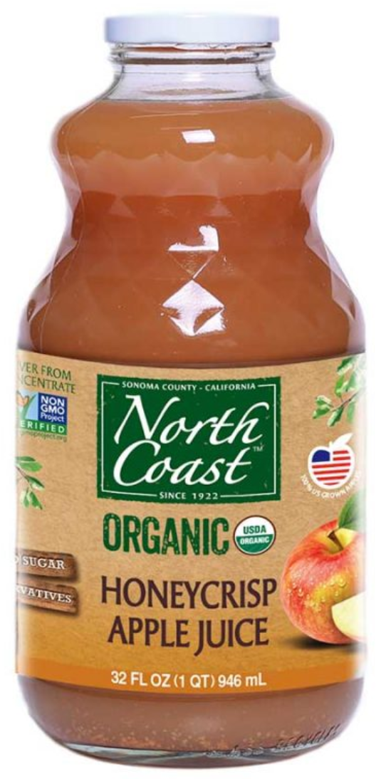 North Coast, Organic Honeycrisp Apple Juice, 32 Oz