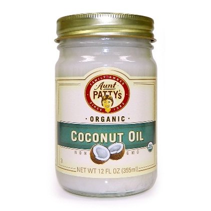 Glorybee, Aunt Patty's Organic Coconut Oil, Non-GMO, 12 Oz