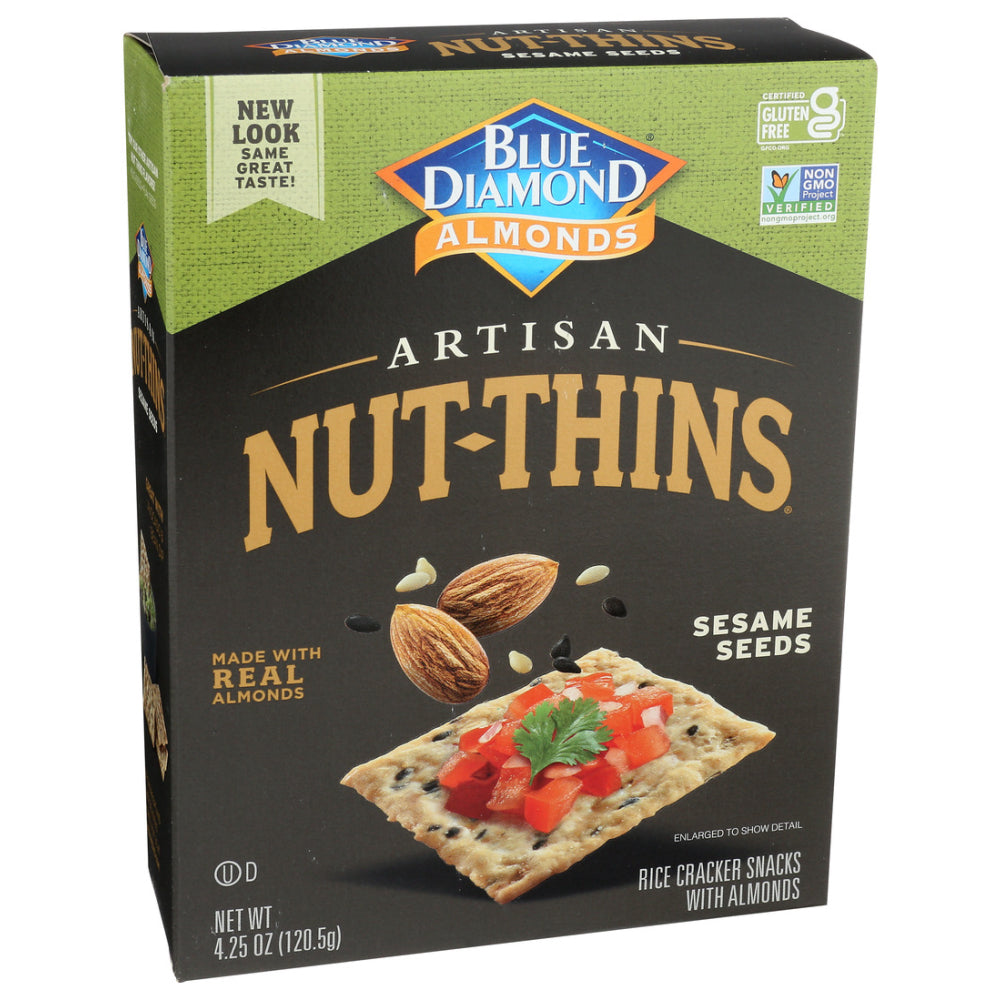 Blue Diamond, Artisan Nut Thins, Sesame Seeds, 4.25 Oz