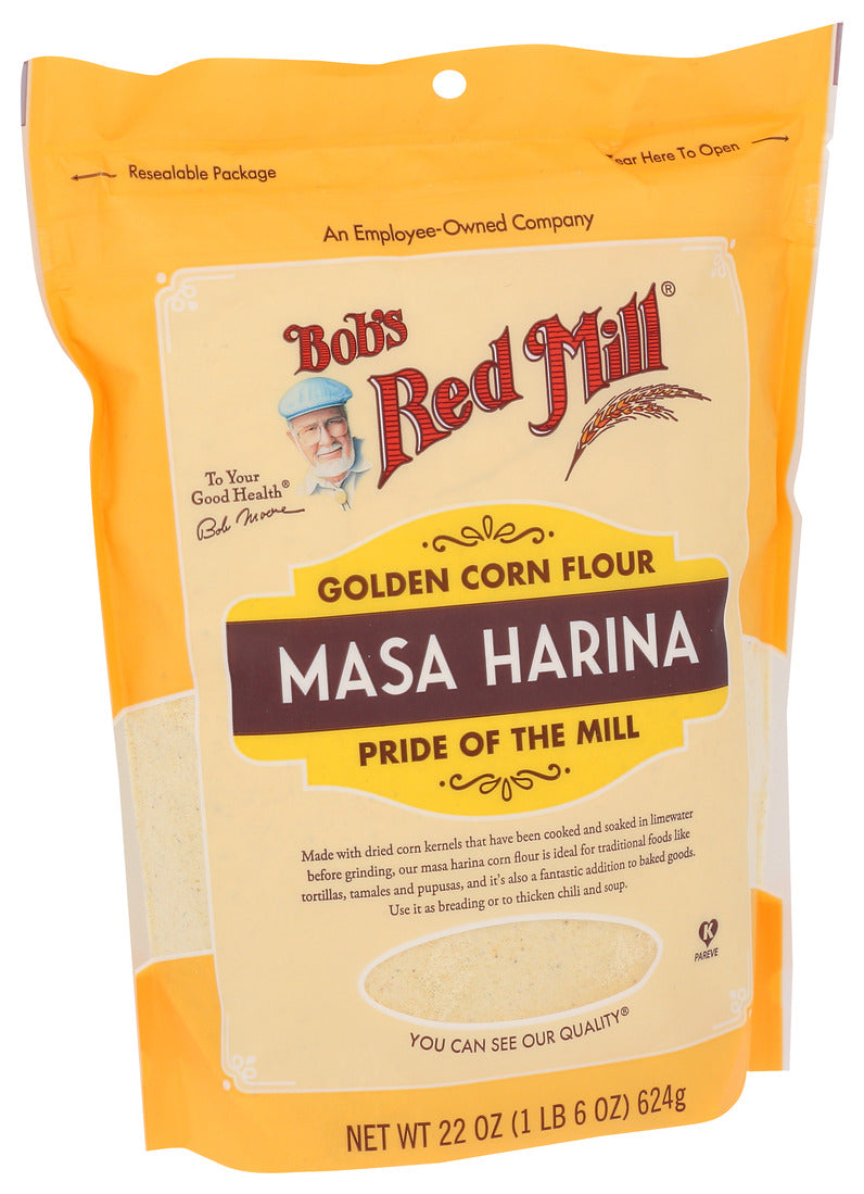 Bob's Red Mill, Golden Corn Flour, Masa Harina, 22 Oz